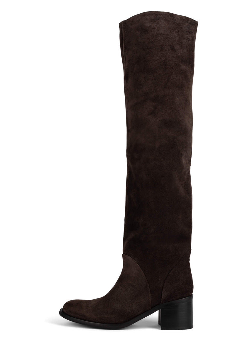 Jeffrey Campbell Ryding Women's Knee High Boots Grey Brown | FMNOTPC-82