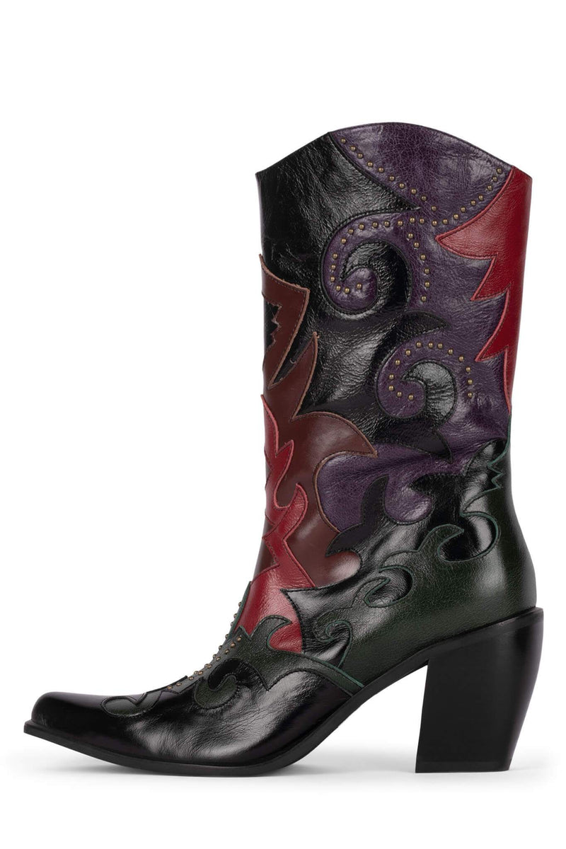 Jeffrey Campbell Saddle-Up Women's Western Boots Multicolor | JMALFPT-23