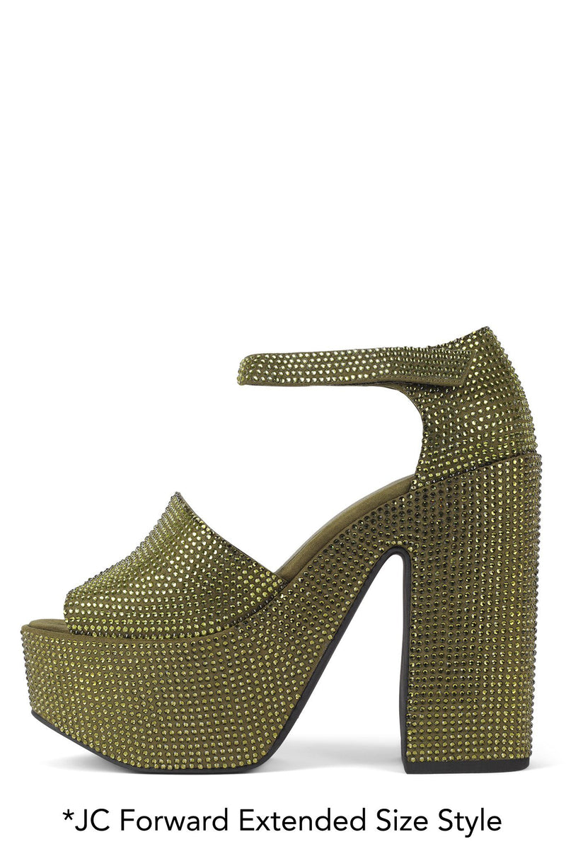 Jeffrey Campbell Sedusa Women's Platform Sandals Olive | FJDTUAR-85