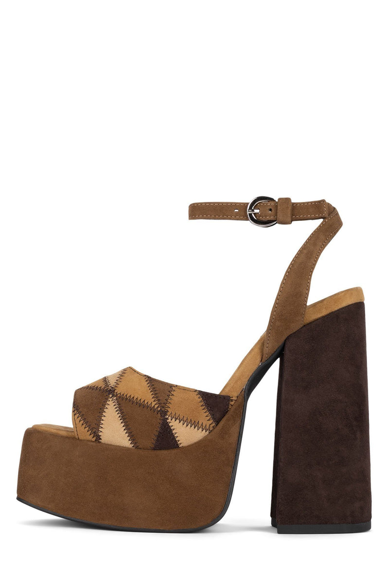 Jeffrey Campbell Seventyone Women's Platform Sandals Beige | NPDSAGV-71