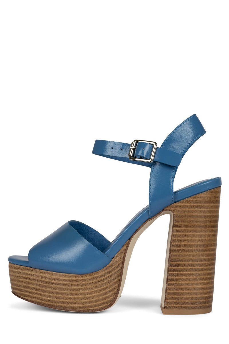 Jeffrey Campbell Summers Women's Platform Sandals Blue | URPBFXK-18