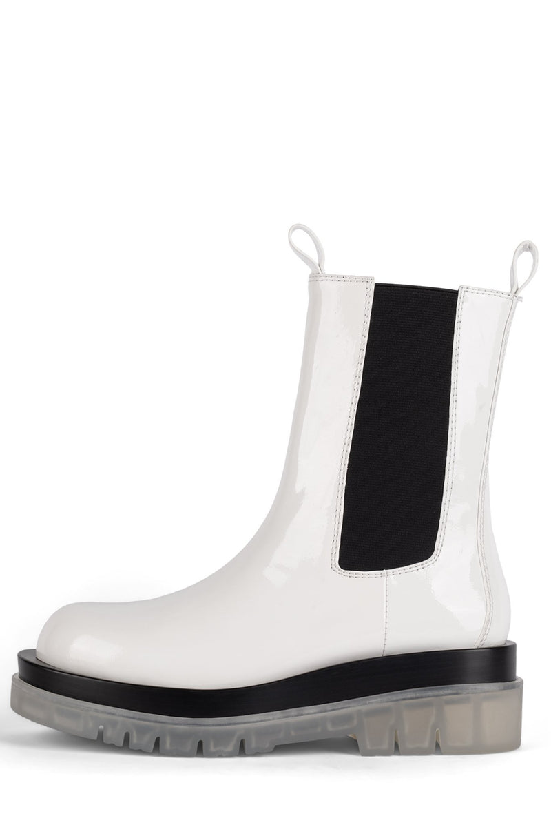 Jeffrey Campbell Tanked-Cb Women's Platform Boots White | RJFYSKW-91