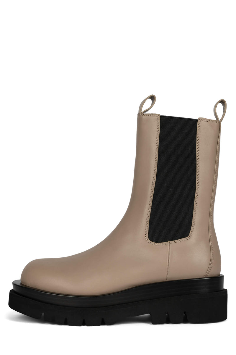 Jeffrey Campbell Tanked Women's Rain Boots Grey / Brown | NYIJPKX-07