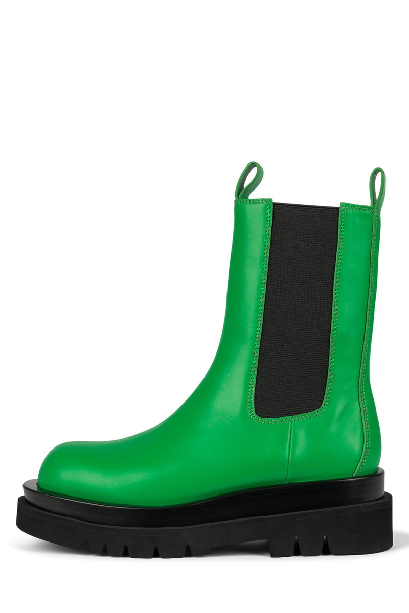 Jeffrey Campbell Tanked Women's Rain Boots Green | OIJKNAR-25