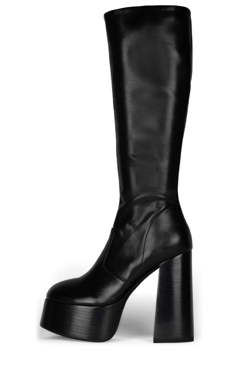 Jeffrey Campbell Timewarp Women's Knee High Boots Black | XTBLNPC-92