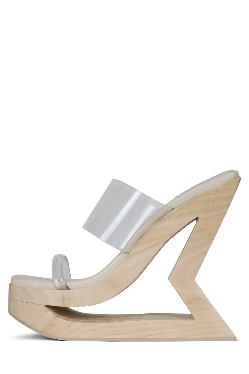 Jeffrey Campbell Trapeze-2 Women's Platform Sandals Grey | ITJGHRO-72