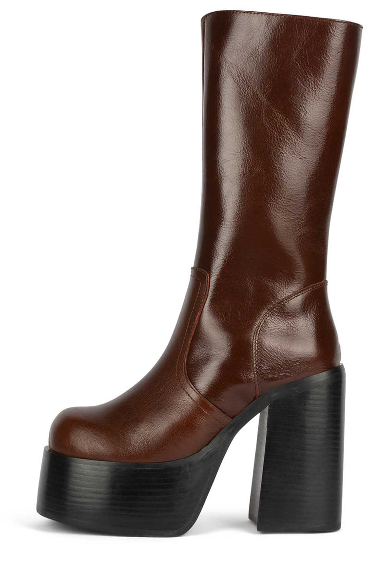 Jeffrey Campbell Venomous Women's Knee High Boots Brown | HYRJTDZ-79