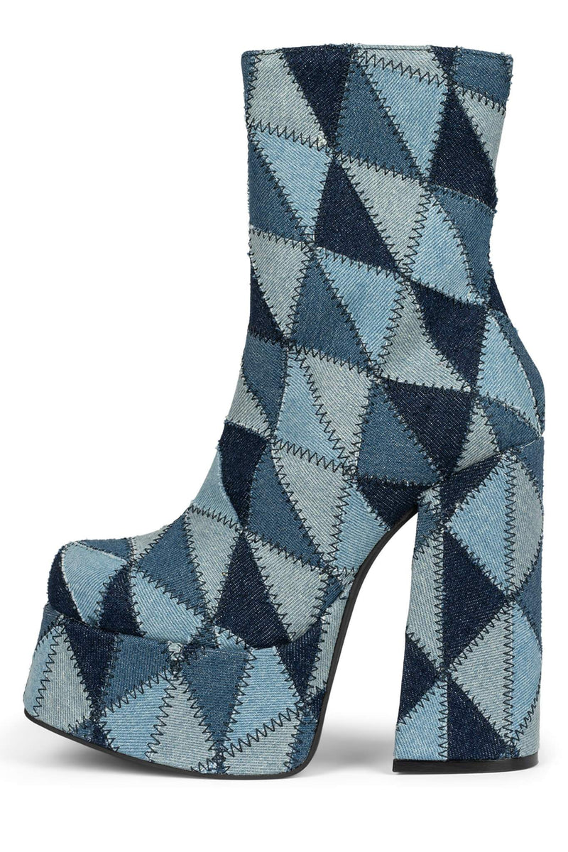 Jeffrey Campbell Widow-2pw Women's Ankle Boots Blue | PDHVQSJ-29