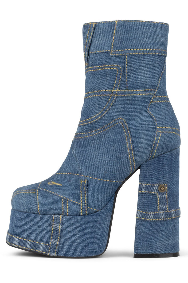 Jeffrey Campbell Widow-Jn Women's Platform Boots Blue | LYTKVQA-26