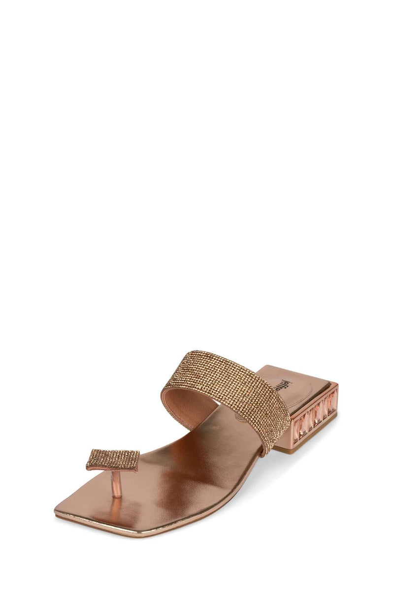 Jeffrey Campbell Alise-2sh Women's Flat Sandals Rose Gold | PBXGDLF-12