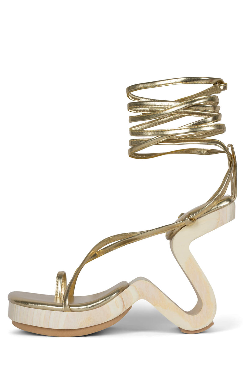 Jeffrey Campbell All-That Women\'s Heels Gold | NEGHLXF-29