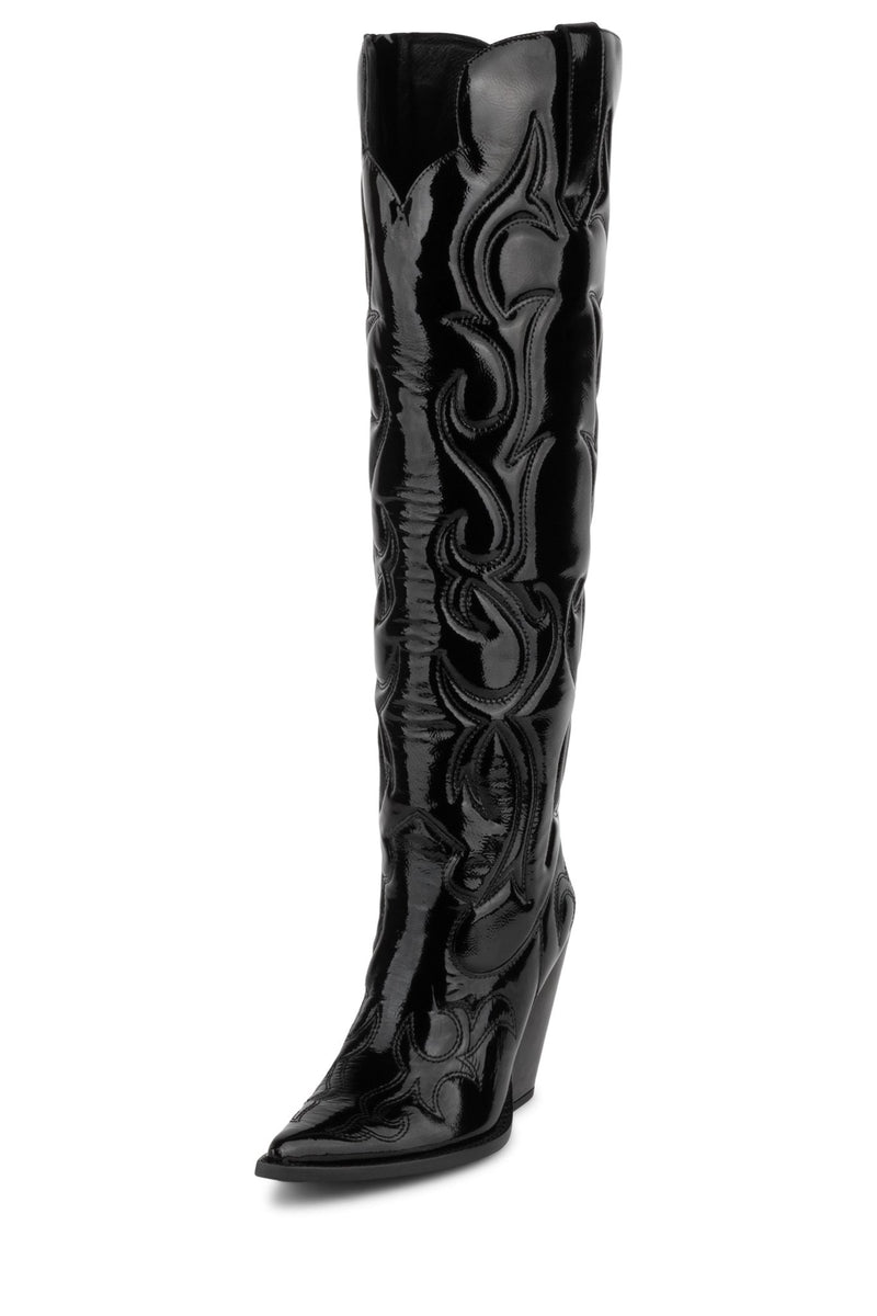 Jeffrey Campbell Amigos Women's Knee High Boots Black | SULXRGE-78