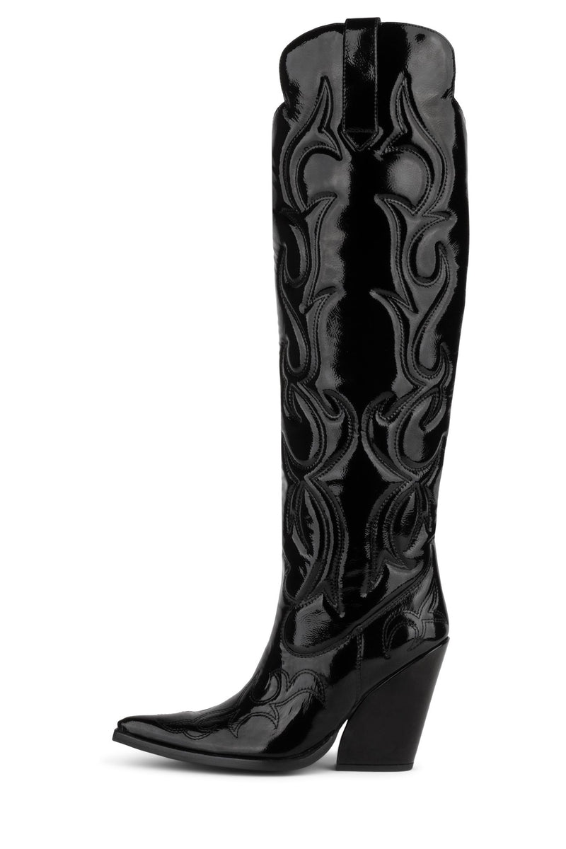 Jeffrey Campbell Amigos Women\'s Knee High Boots Black | SULXRGE-78