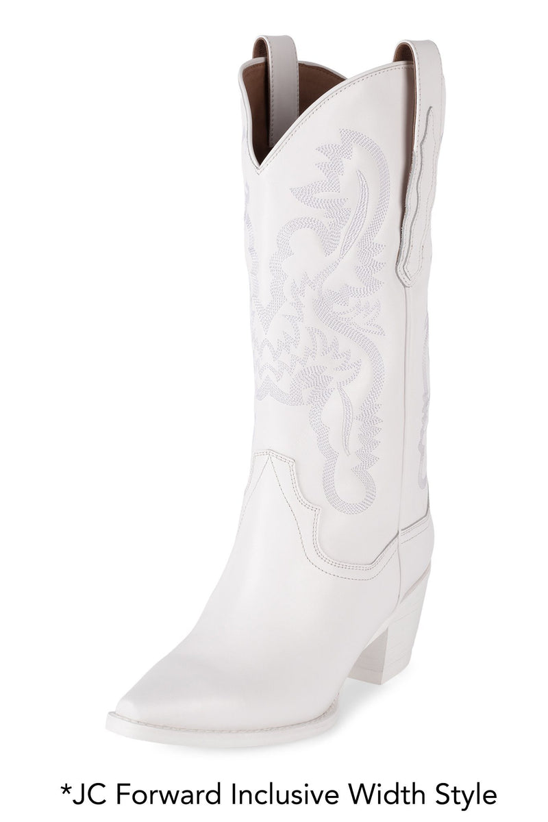 Jeffrey Campbell Amity Women's Western Boots White | LXJMGKA-91