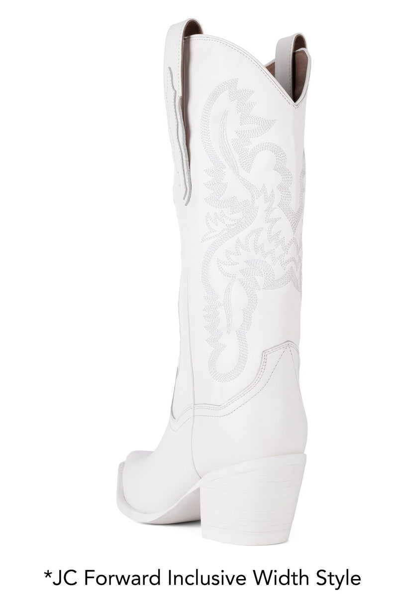 Jeffrey Campbell Amity Women's Western Boots White | LXJMGKA-91