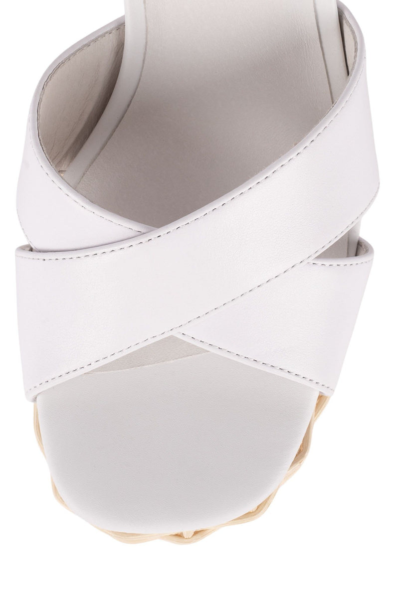 Jeffrey Campbell Amma-2w Women's Platform Sandals White | BASJZPV-89