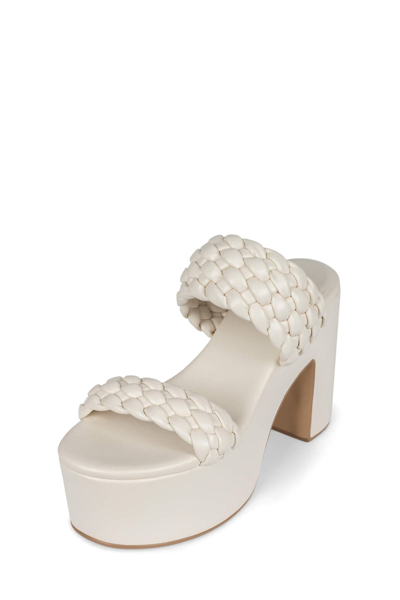 Jeffrey Campbell Bamba Women's Platform Sandals White | USVBERC-28