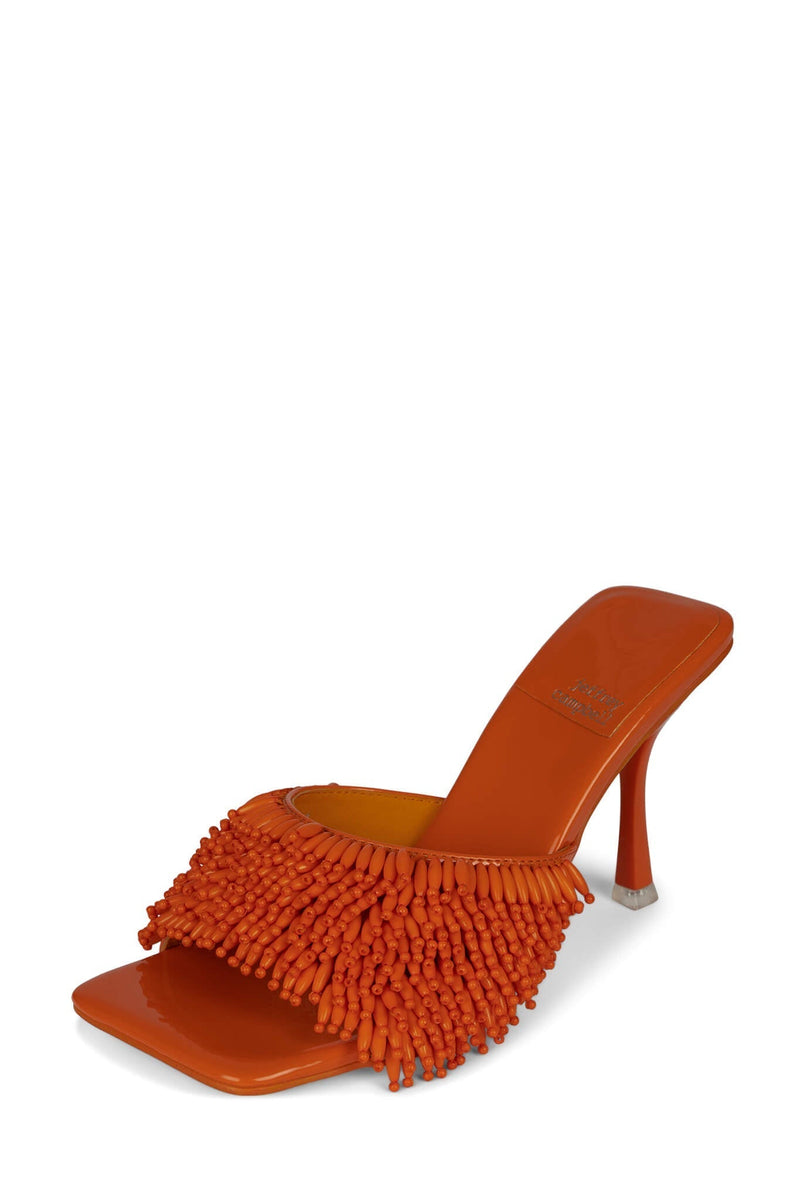 Jeffrey Campbell Beaded-Me Women's Heels Orange | MFBRLXE-57