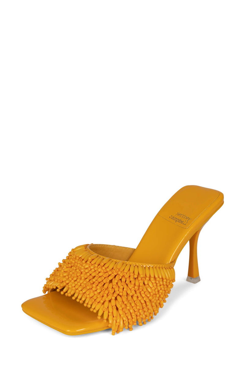 Jeffrey Campbell Beaded-Me Women's Heels Yellow | RUMBKCE-10