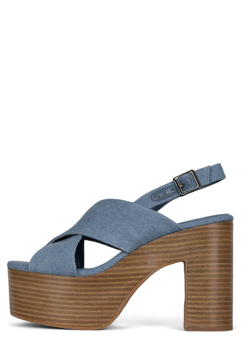 Jeffrey Campbell Big-Mood Women\'s Platform Sandals Blue | TYPMCFN-52