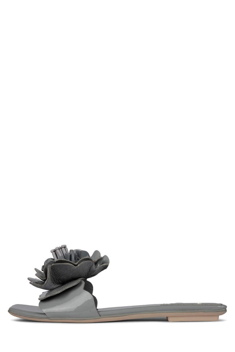 Jeffrey Campbell Bloomsday Women\'s Flat Sandals Grey | BUCYIPN-57