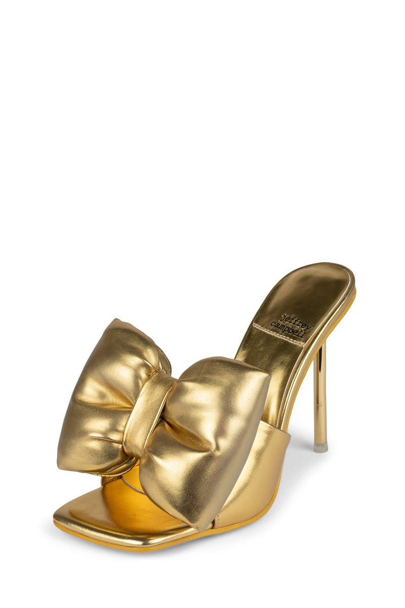 Jeffrey Campbell Bow-Down Women's Heels Rose Gold | JRMEIPN-97