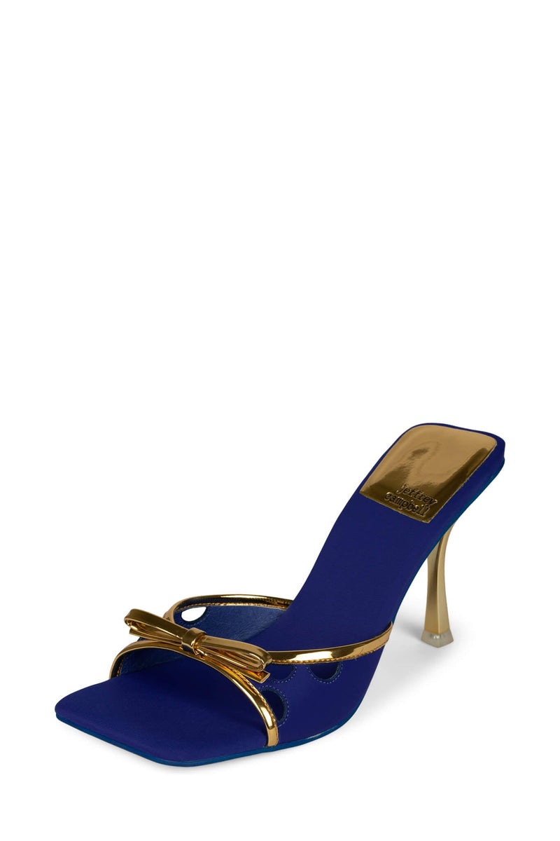 Jeffrey Campbell Bowzy-New Women's Heels Blue | IZYAWVG-97