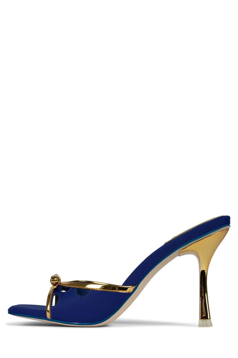 Jeffrey Campbell Bowzy-New Women\'s Heels Blue | IZYAWVG-97