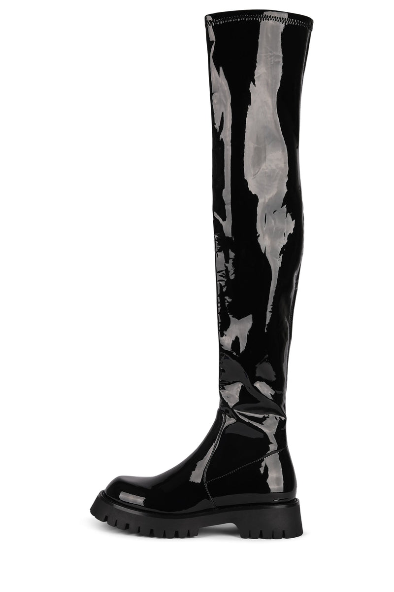 Jeffrey Campbell Break-Ok Women's Knee High Boots Black | WONKXRC-09