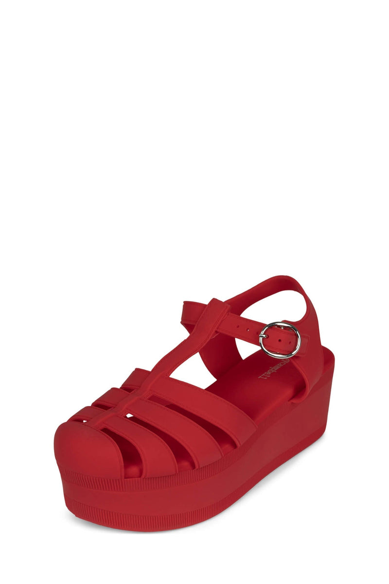 Jeffrey Campbell Candied Women's Platform Sandals Red | PFCBSGU-98