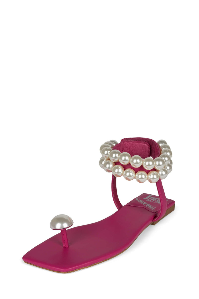 Jeffrey Campbell Chateau-2 Women's Flat Sandals Fuchsia | JEANRZB-70