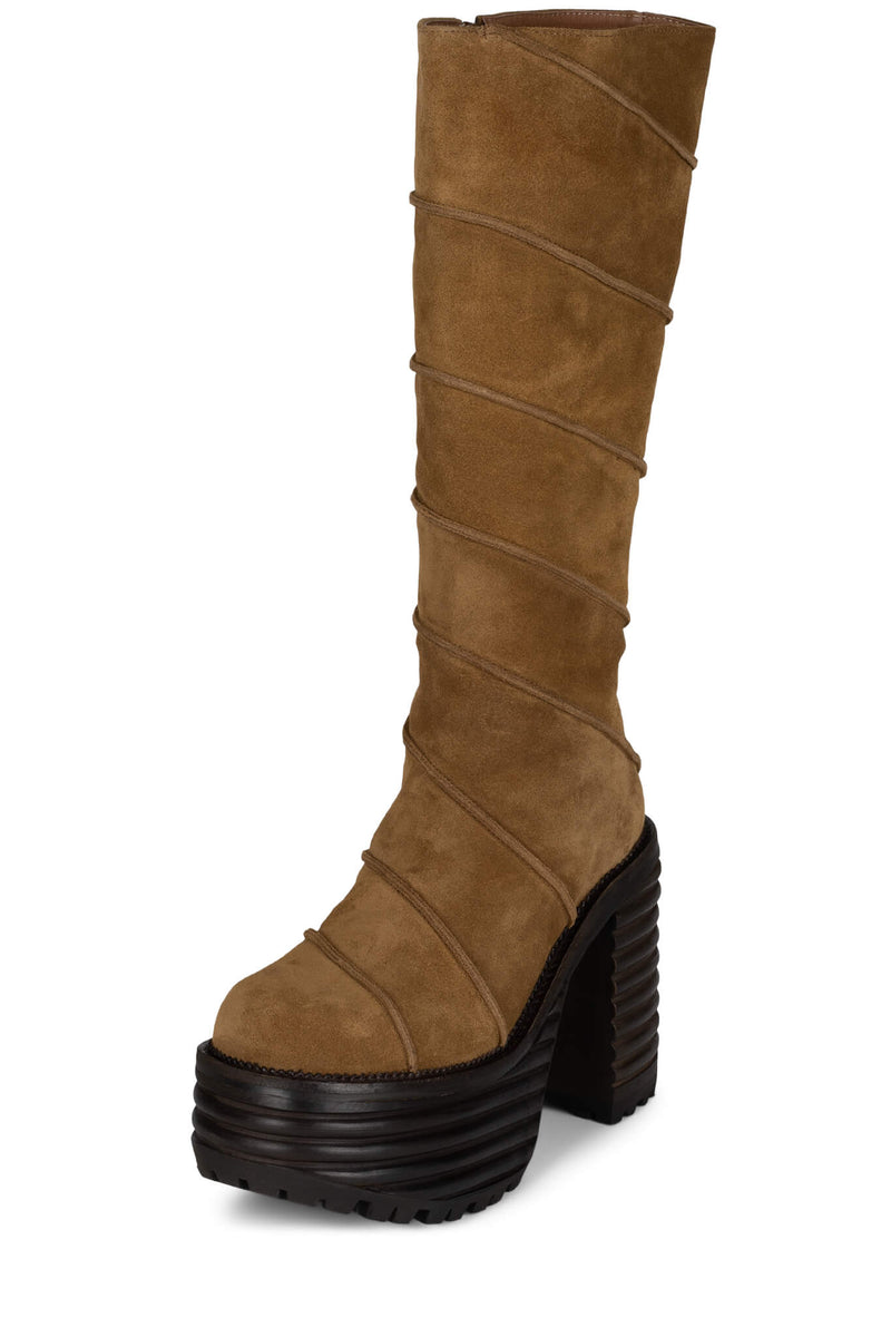 Jeffrey Campbell Cherrypie Women's Knee High Boots Brown | PNWCIOY-35