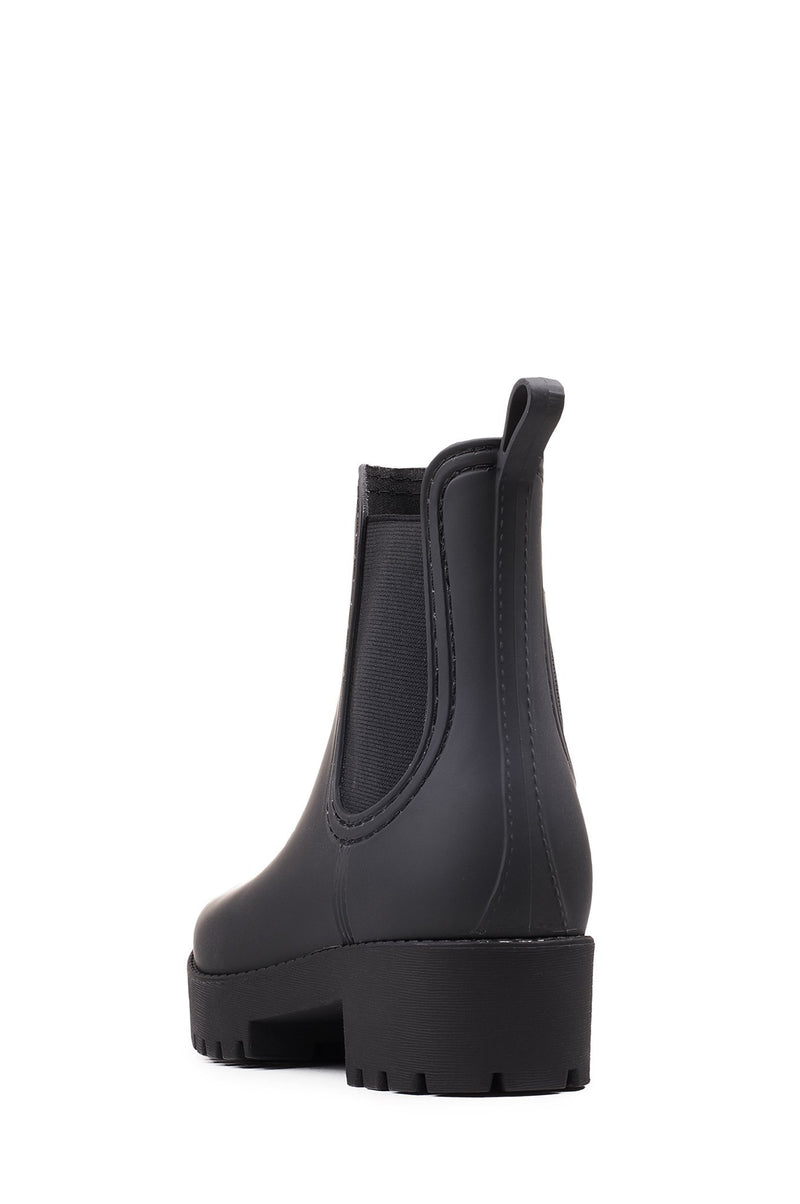 Jeffrey Campbell Cloudy Women's Rain Boots Black | JHRPUAD-18