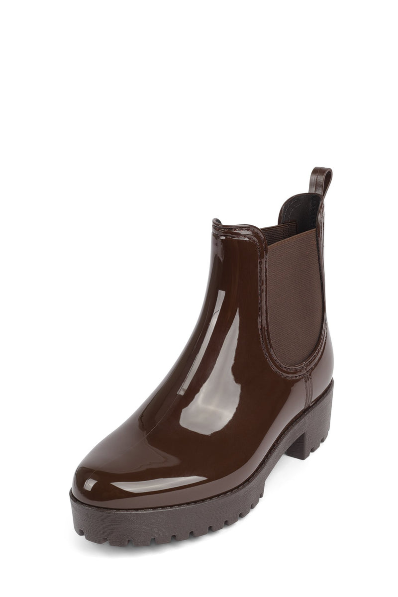 Jeffrey Campbell Cloudy Women's Rain Boots Brown | RLOKJUQ-69