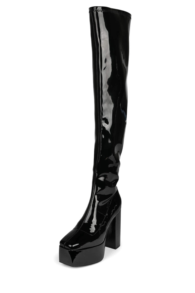 Jeffrey Campbell Cloved-Ok Women's Knee High Boots Black | VGXQWRO-36