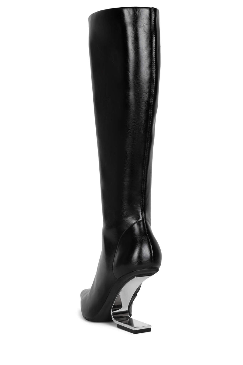 Jeffrey Campbell Compass-Kh Women's Knee High Boots Black | EUHBLJG-51