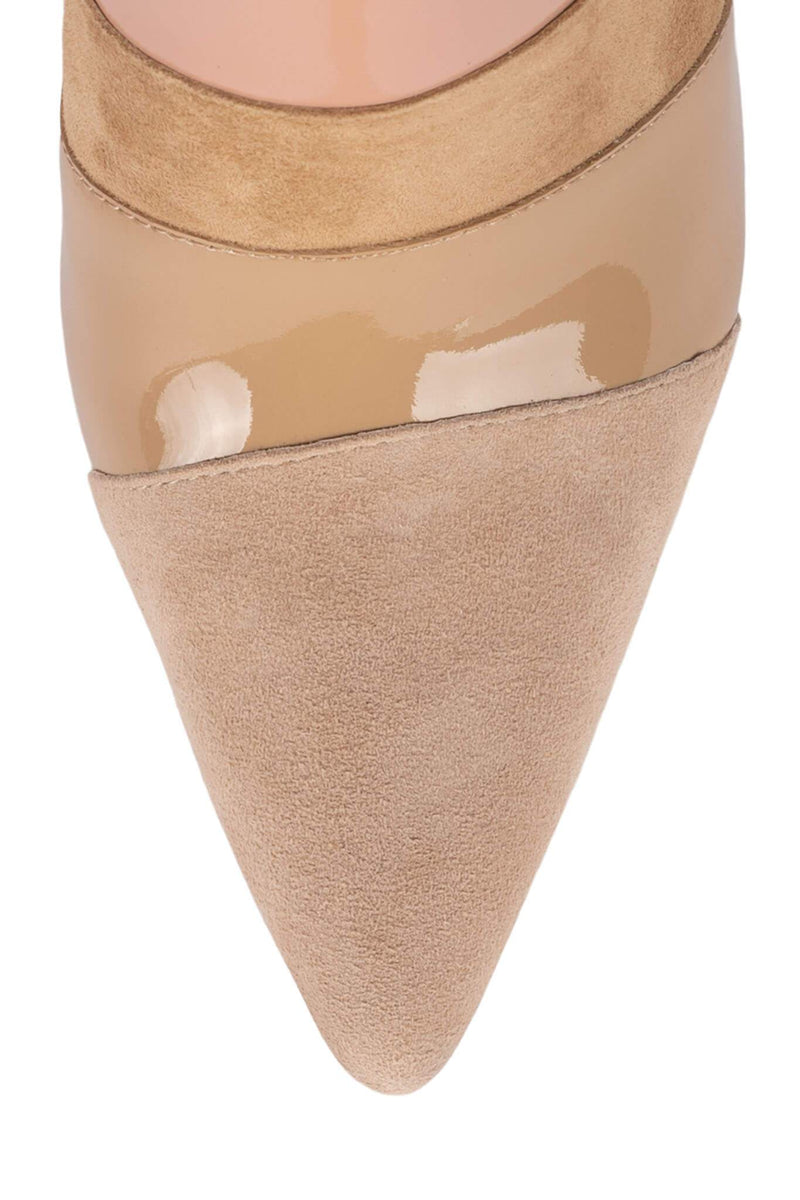 Jeffrey Campbell Complexed Women's Heels Shoes Beige | DWOPBJG-25