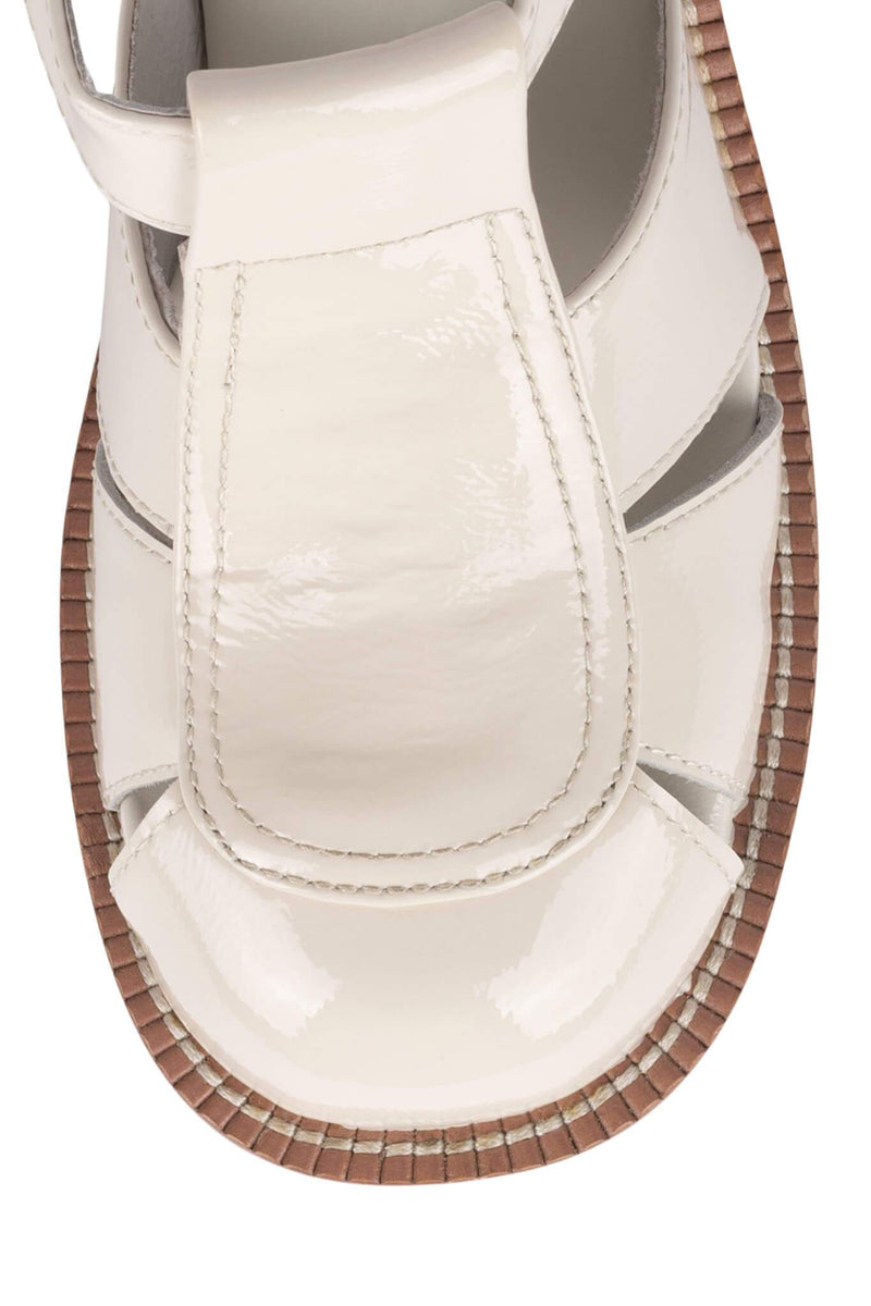 Jeffrey Campbell Concave Women's Platform Sandals White | WJSUTMC-32