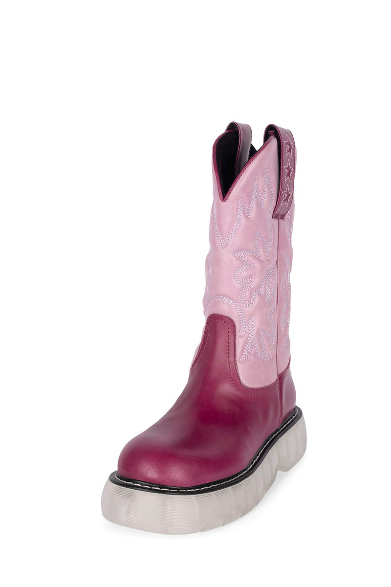 Jeffrey Campbell Cowboy Women's Rain Boots Purple | QNLOYIE-37