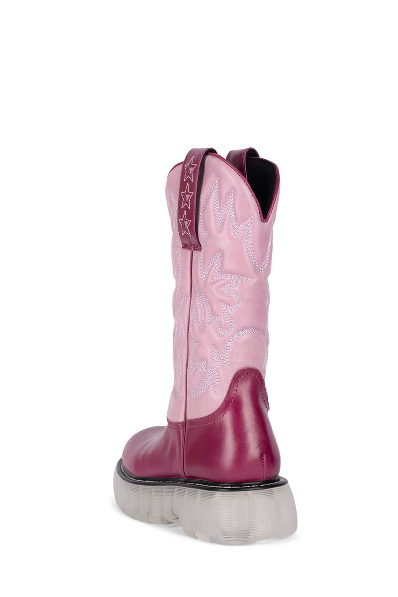 Jeffrey Campbell Cowboy Women's Rain Boots Purple | QNLOYIE-37