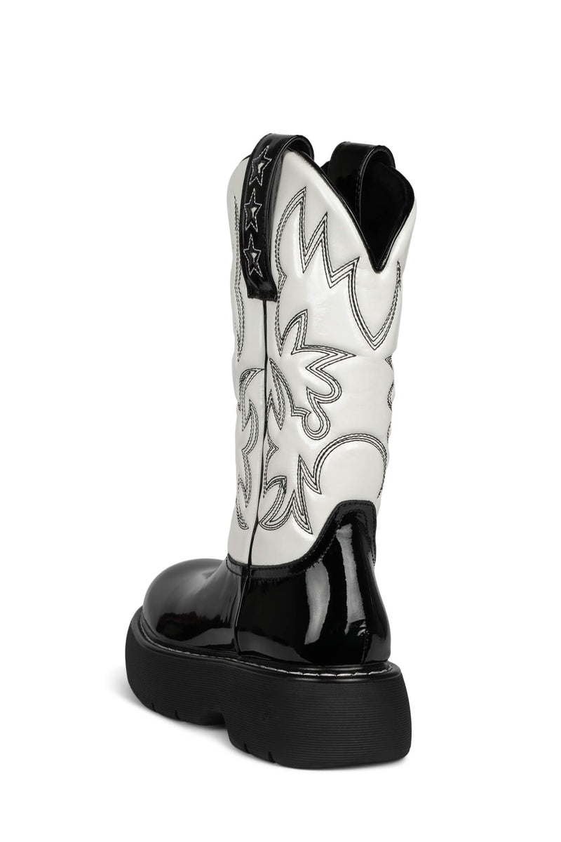 Jeffrey Campbell Cowboy Women's Western Boots Black / Red | HBLJEOX-73