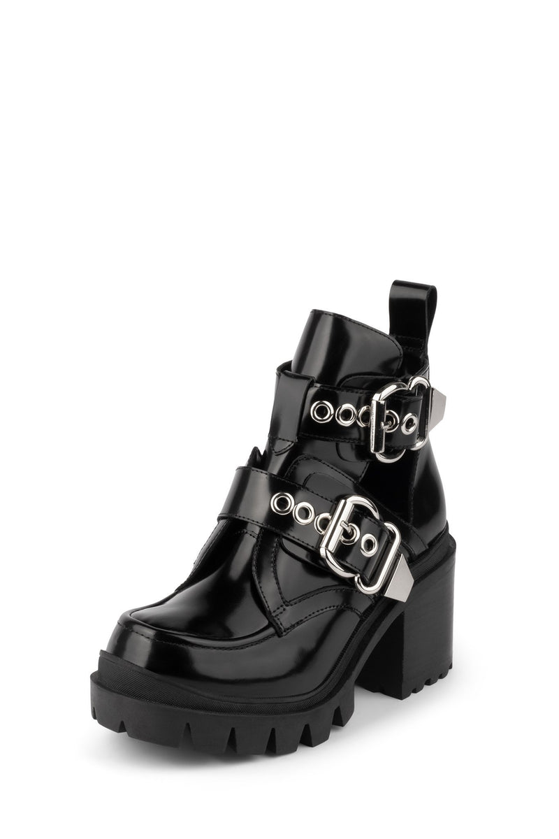 Jeffrey Campbell Craven-Lo Women's Platform Boots Black | WORVPMK-26