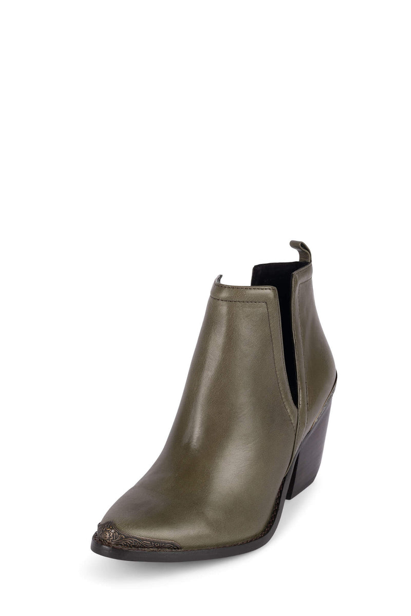 Jeffrey Campbell Cromwell Women's Western Boots Olive Dark | UQSEKZP-41