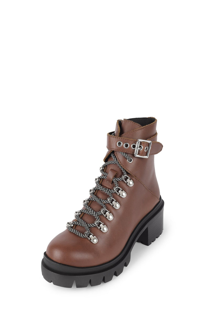 Jeffrey Campbell Czech Women's Ankle Boots Brown | UWMXPZF-71