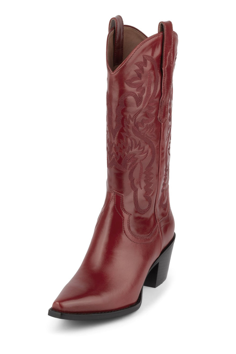 Jeffrey Campbell Dagget Women's Western Boots Red | IWLTUJN-48