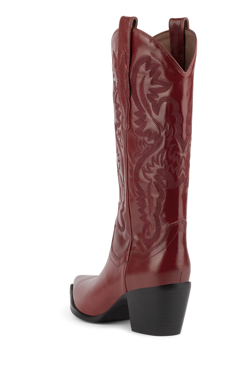 Jeffrey Campbell Dagget Women's Western Boots Red | IWLTUJN-48