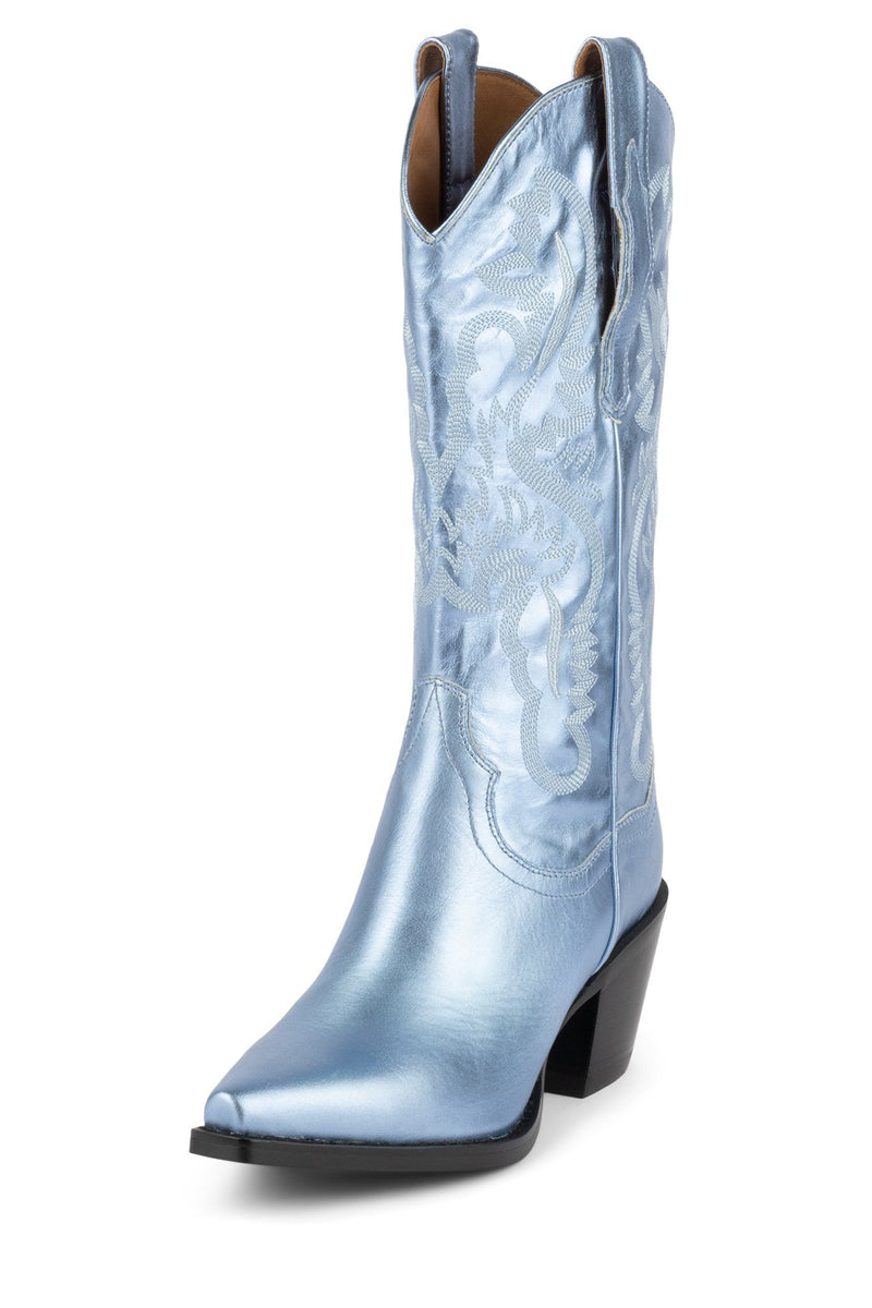 Jeffrey Campbell Dagget Women's Western Boots Light Blue | SXOIQRF-19