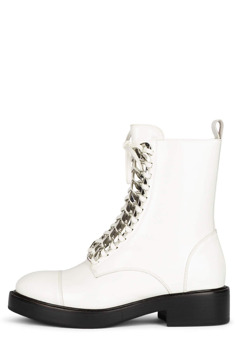 Jeffrey Campbell Damon-2h Women\'s Ankle Boots White | KIQVBWO-14