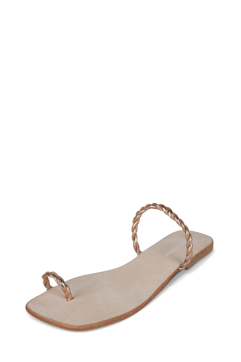 Jeffrey Campbell Darbey-Wv Women's Flat Sandals Rose Gold | ZSQIELP-86