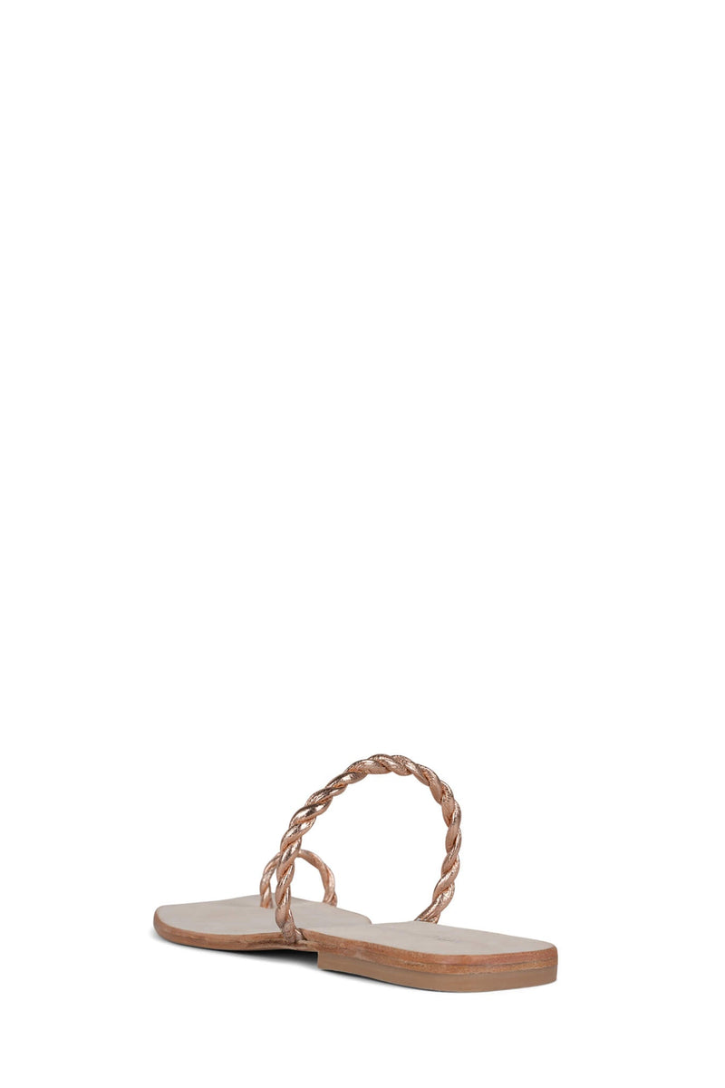 Jeffrey Campbell Darbey-Wv Women's Flat Sandals Rose Gold | ZSQIELP-86